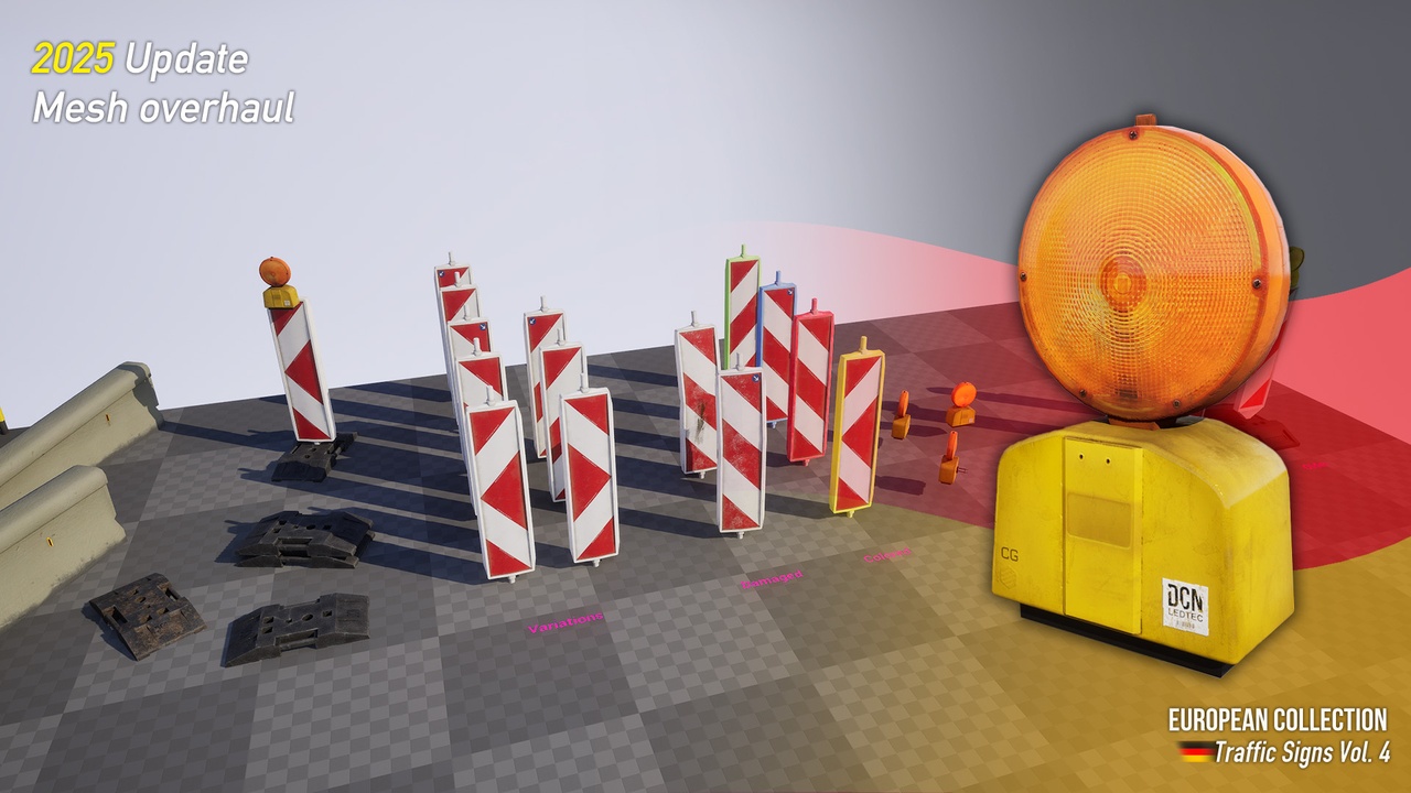 Media 1 for listing European Collection: German Traffic Signs Vol. 4 - Construction Site Signs