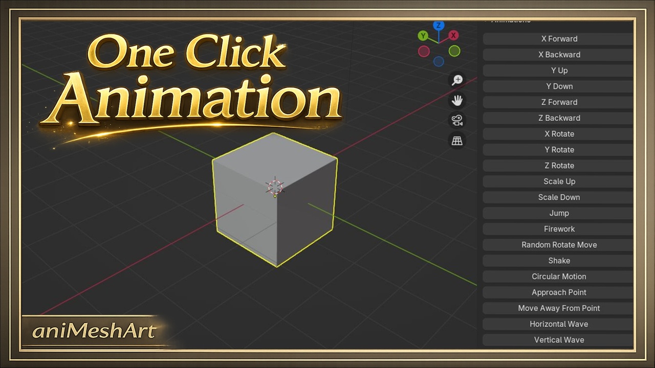 Media 1 for listing Simple Auto Object Animations (editable) for blender