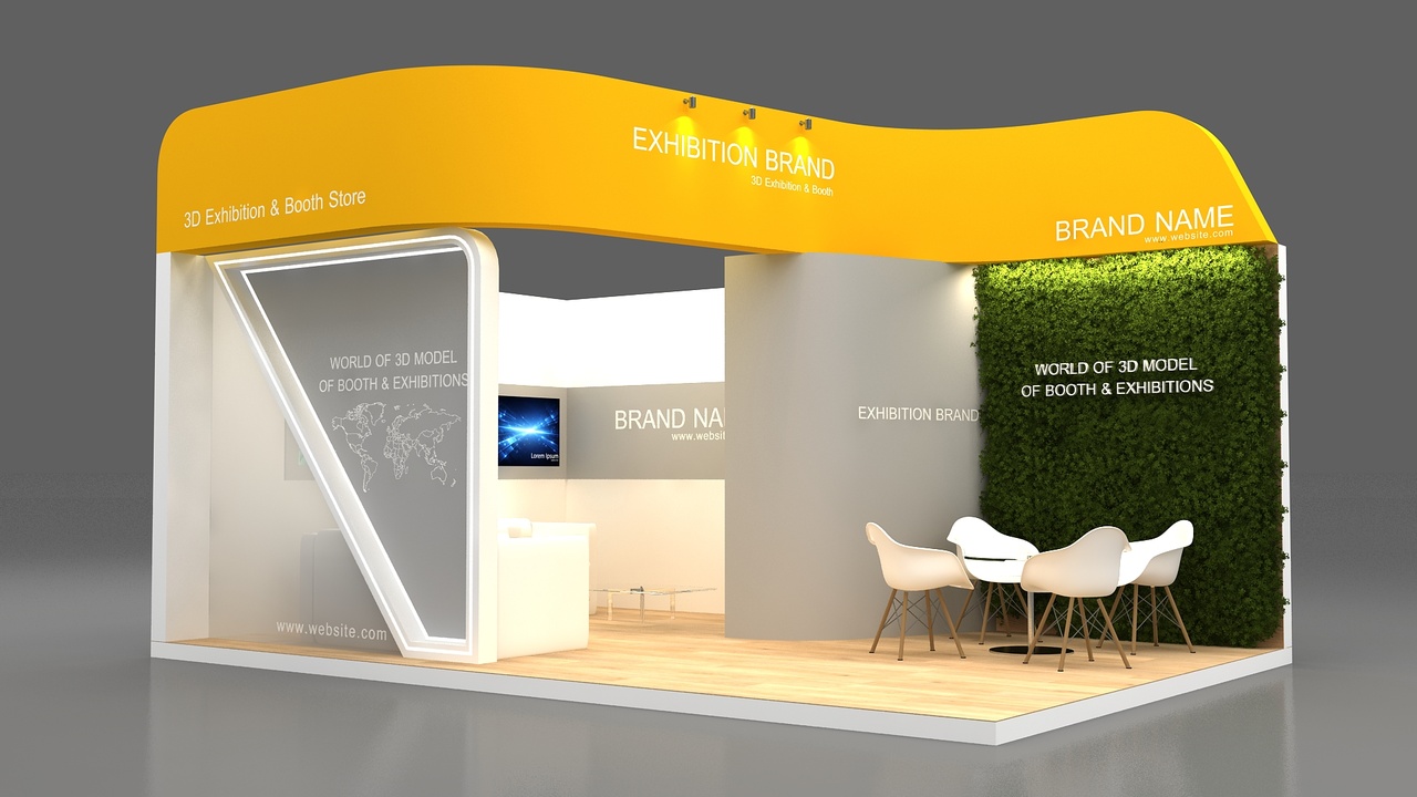 Media 1 for listing exhibition 3d model booth
