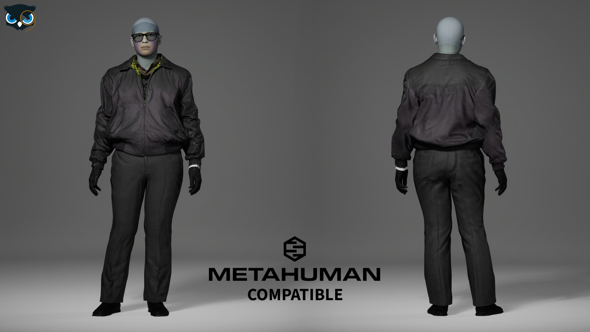 Retro Outfit  Bomber Jacket & Trousers Vintage Professional Style 제품 등록을 위한 미디어 1개