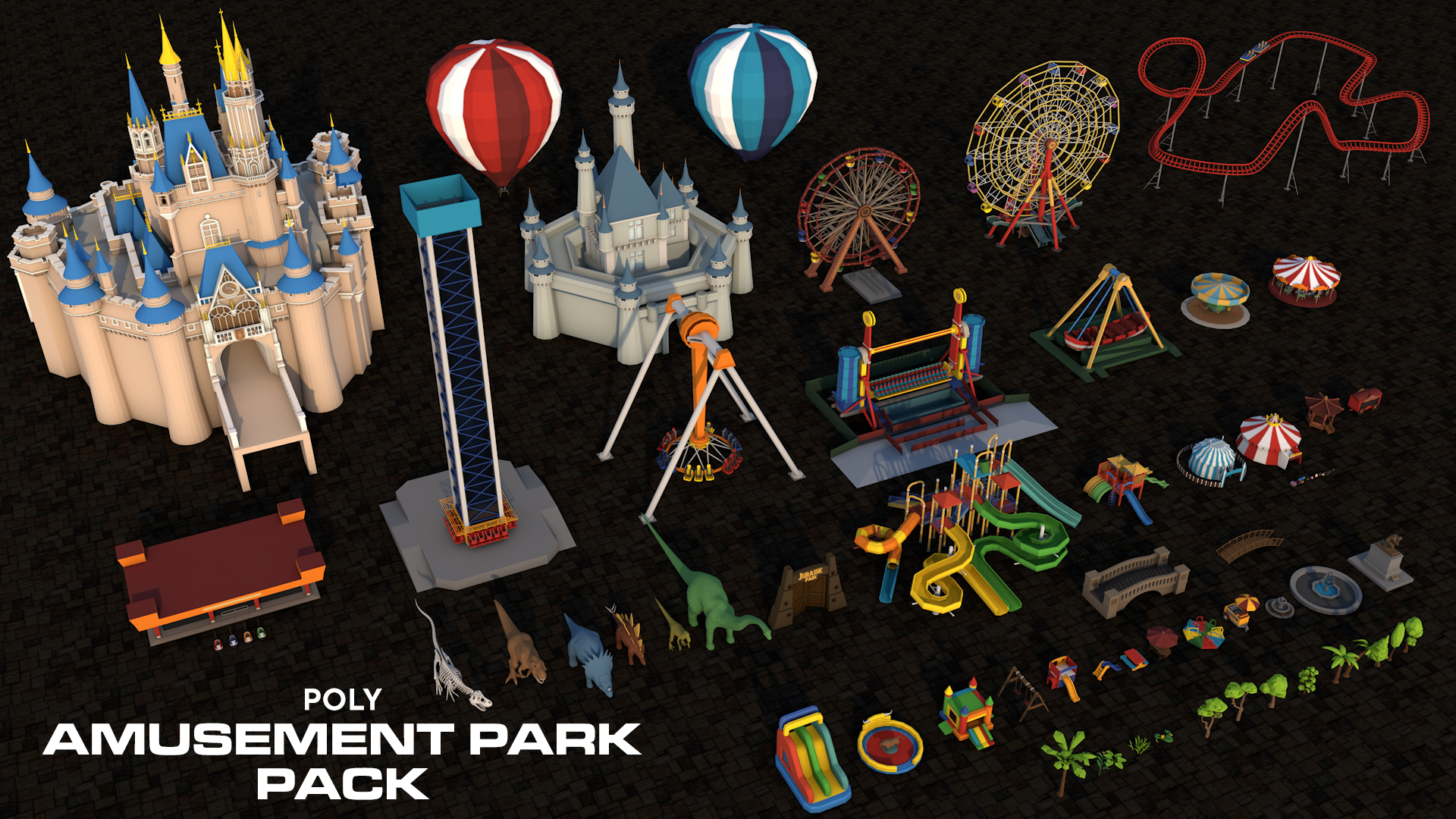 Amusement Park Props Pack Collection | Fab