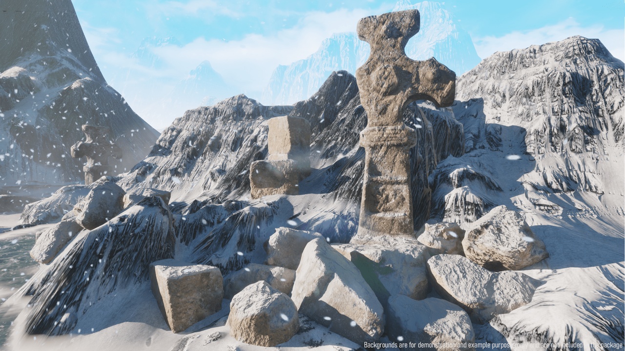 Media 1 for listing LowPoly Statues/Vines