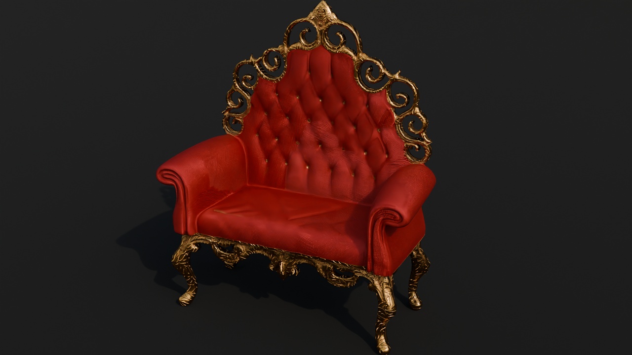 Media 1 for listing Royal Throne Chair | Fantasy & Historical