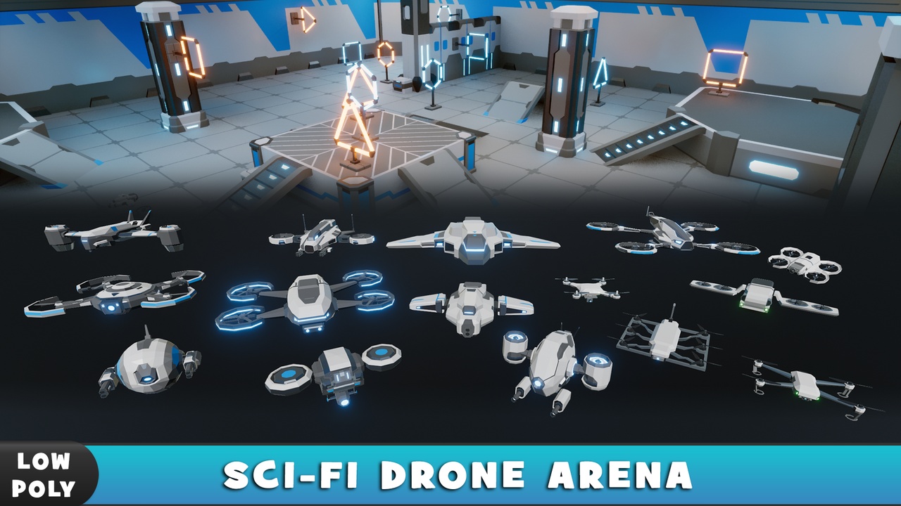 Media 1 for listing LowPoly Drone Arena