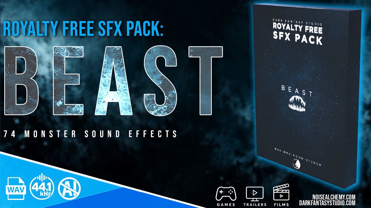 Media 1 for listing BEAST – 74 Monster Sound Effects