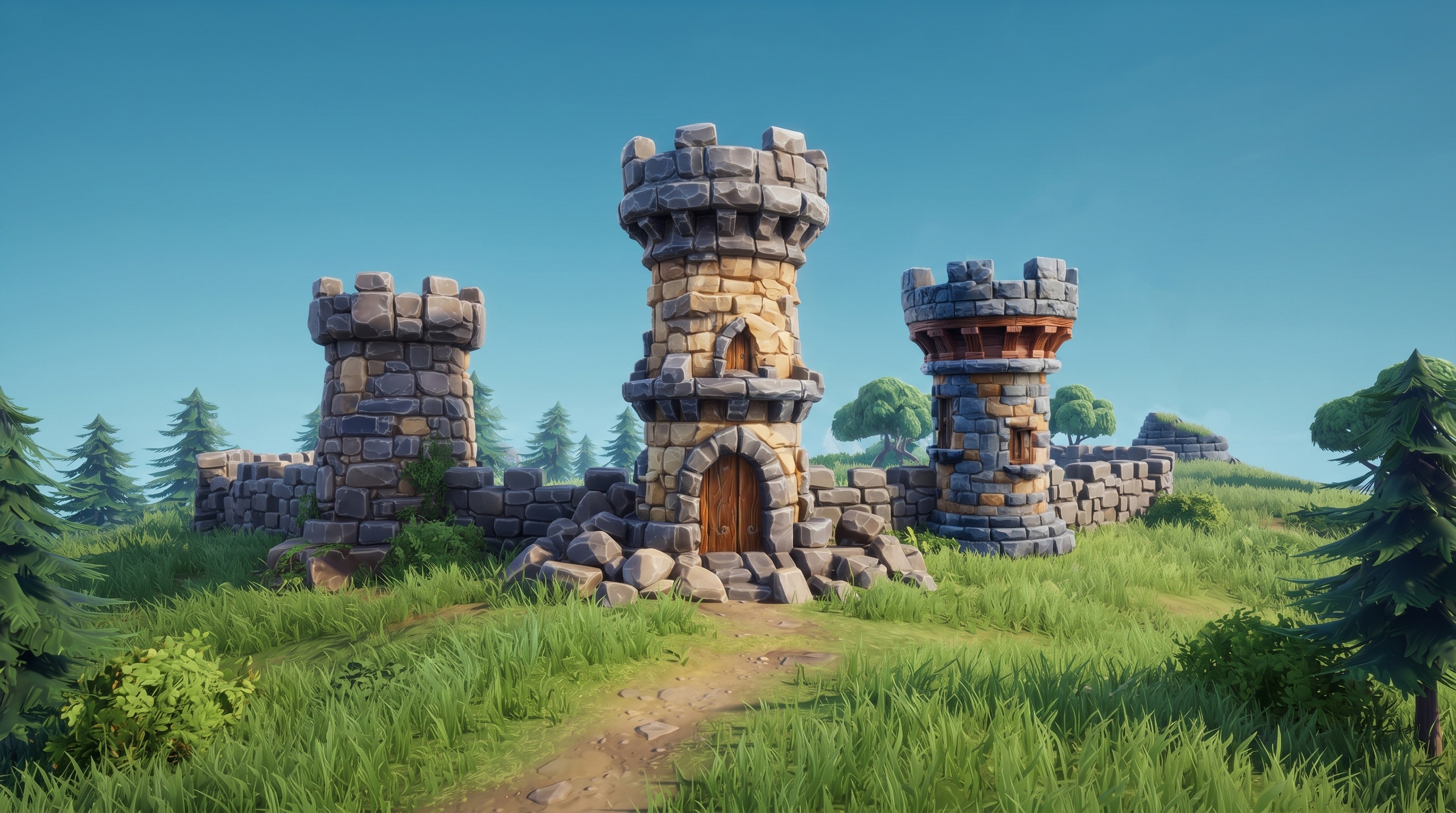 Media 1 for listing Free Fantasy Castle Towers