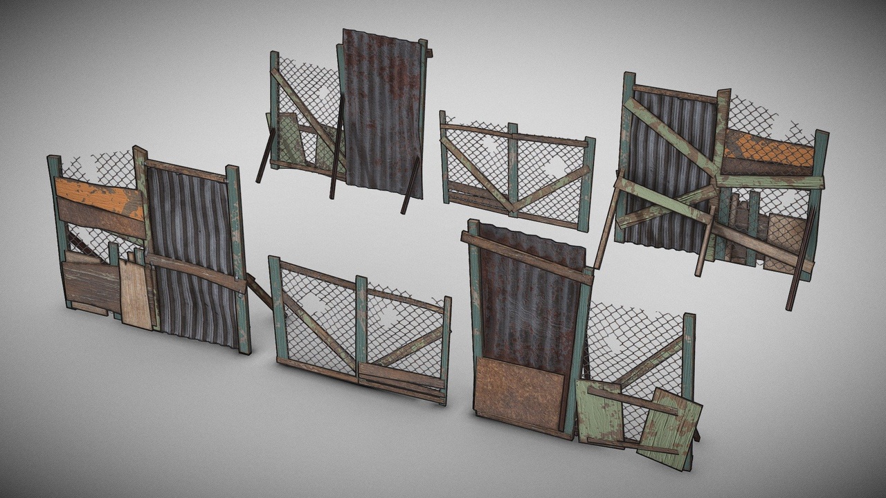 商品 Cartoon Post Apocalyptic Fence 的媒体 1