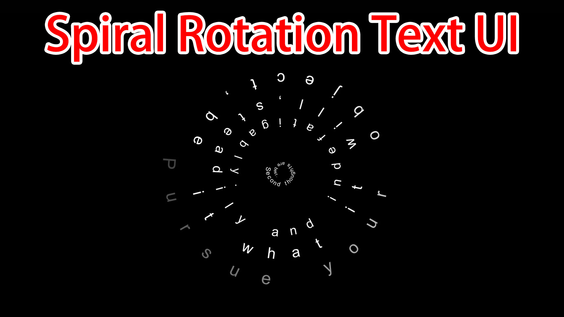 Test Image For Rotation Text Spiral Rotation Text UI | Fab