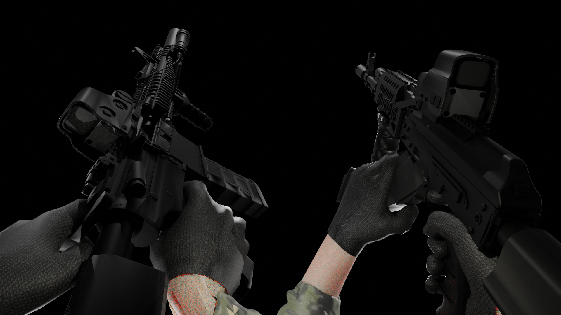 FPS Animations (Assault Rifles set) Blender | Fab