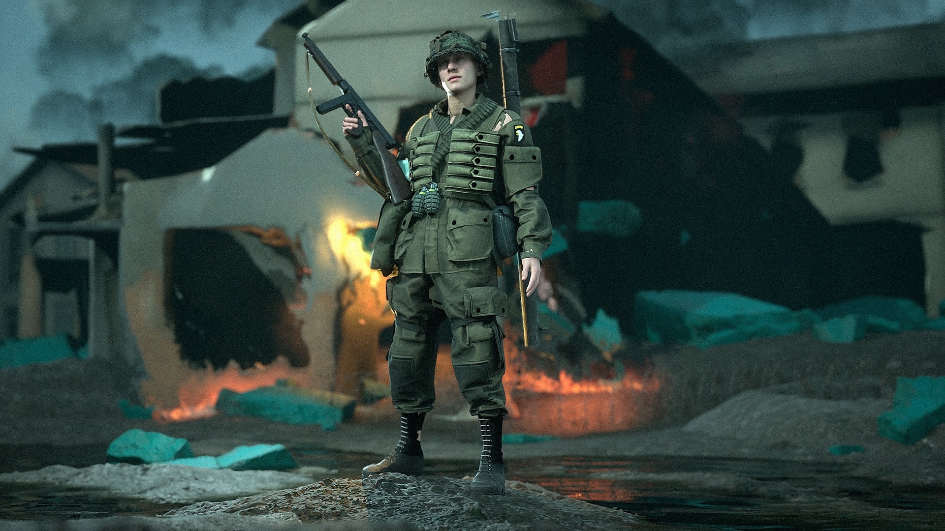 Media 1 for listing U.S PARATROOPERS WW2 type 5 - Metahuman Kit
