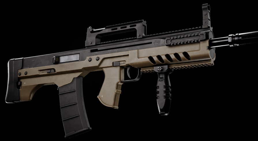 Assault Rifle Rectangle Shape Assault Rifle 01 | Fab
