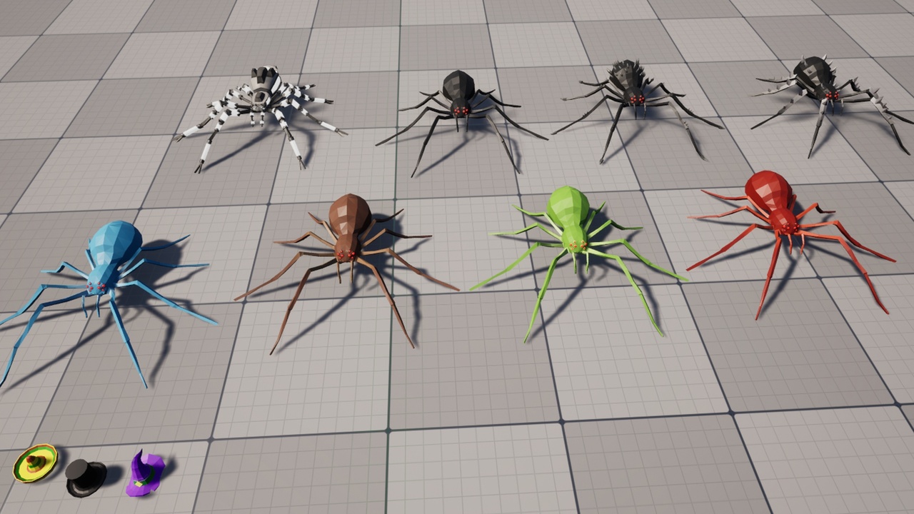 Media 1 for listing Low Poly Spider - Animated & Modular