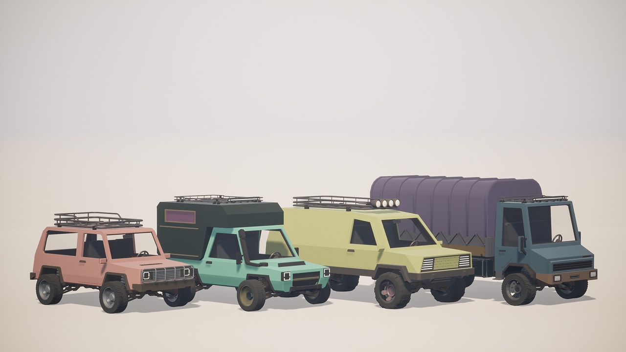 出品Low Poly Stylized Carsのメディア1