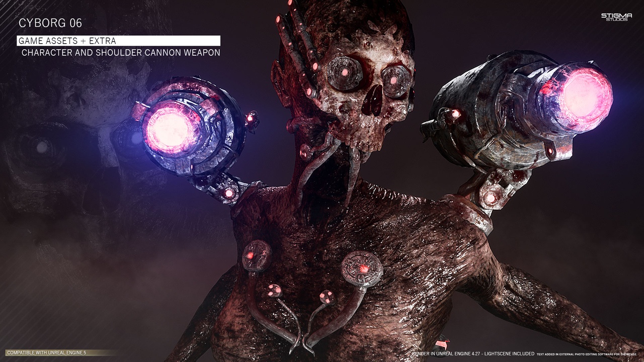 Media 1 for listing Cyborg 06 - Game Assets + Extra | STIGMA STUDIOS