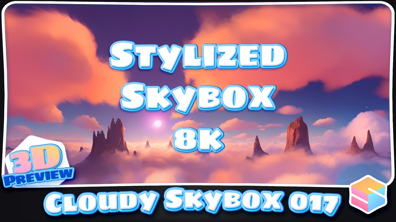8k Stylized Cloudy Skybox 017 제품 등록을 위한 미디어 1개