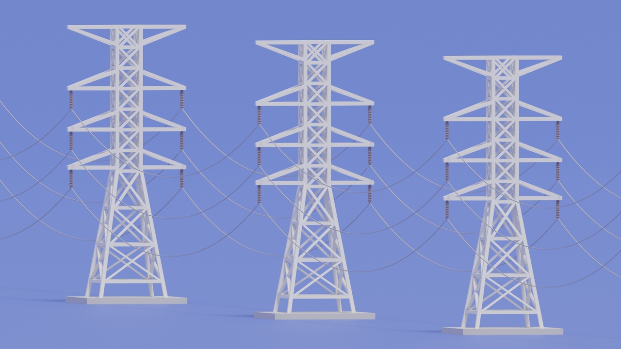 Media 1 for listing Cartoon Electric Power Tower