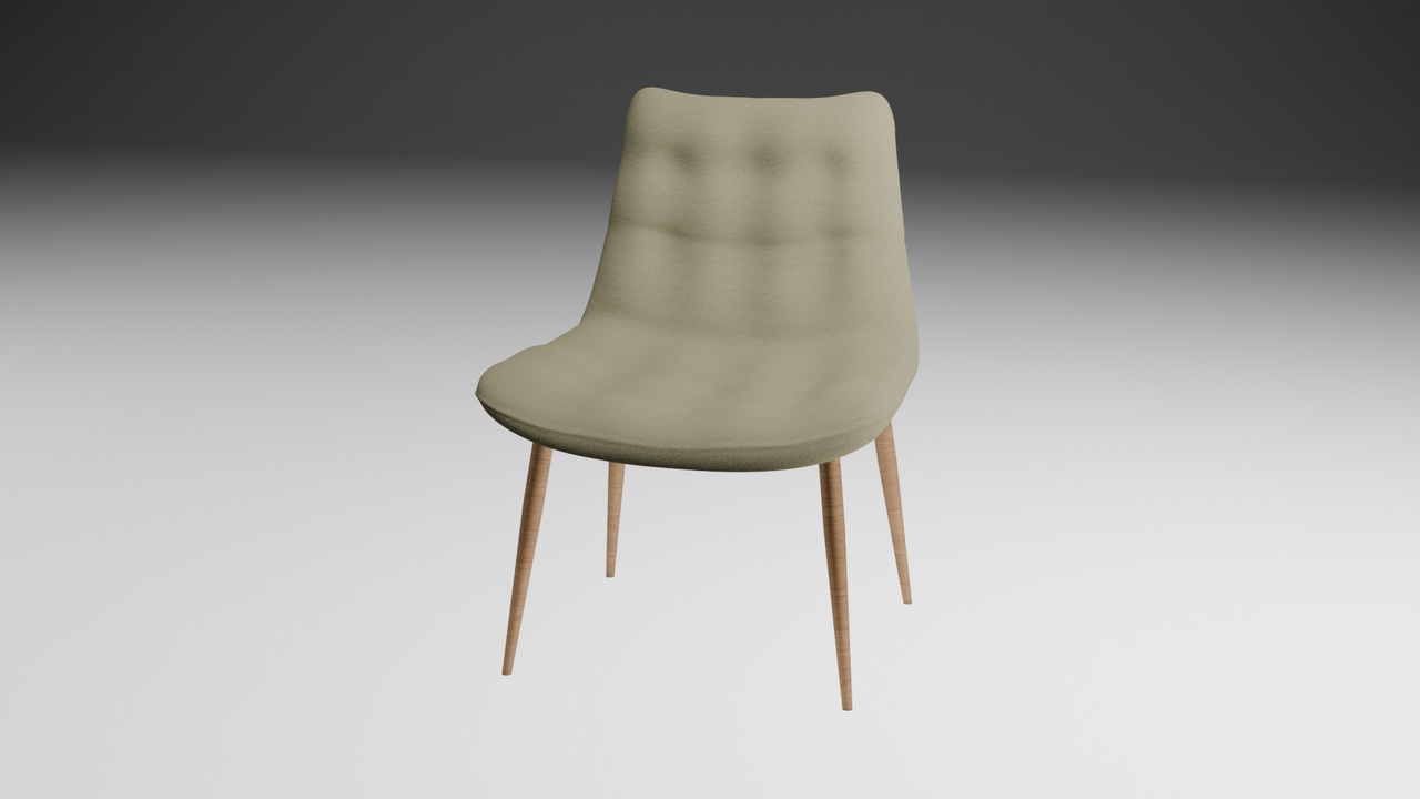 Media 1 for listing Modern Upholstered Chair 3D Model 3D