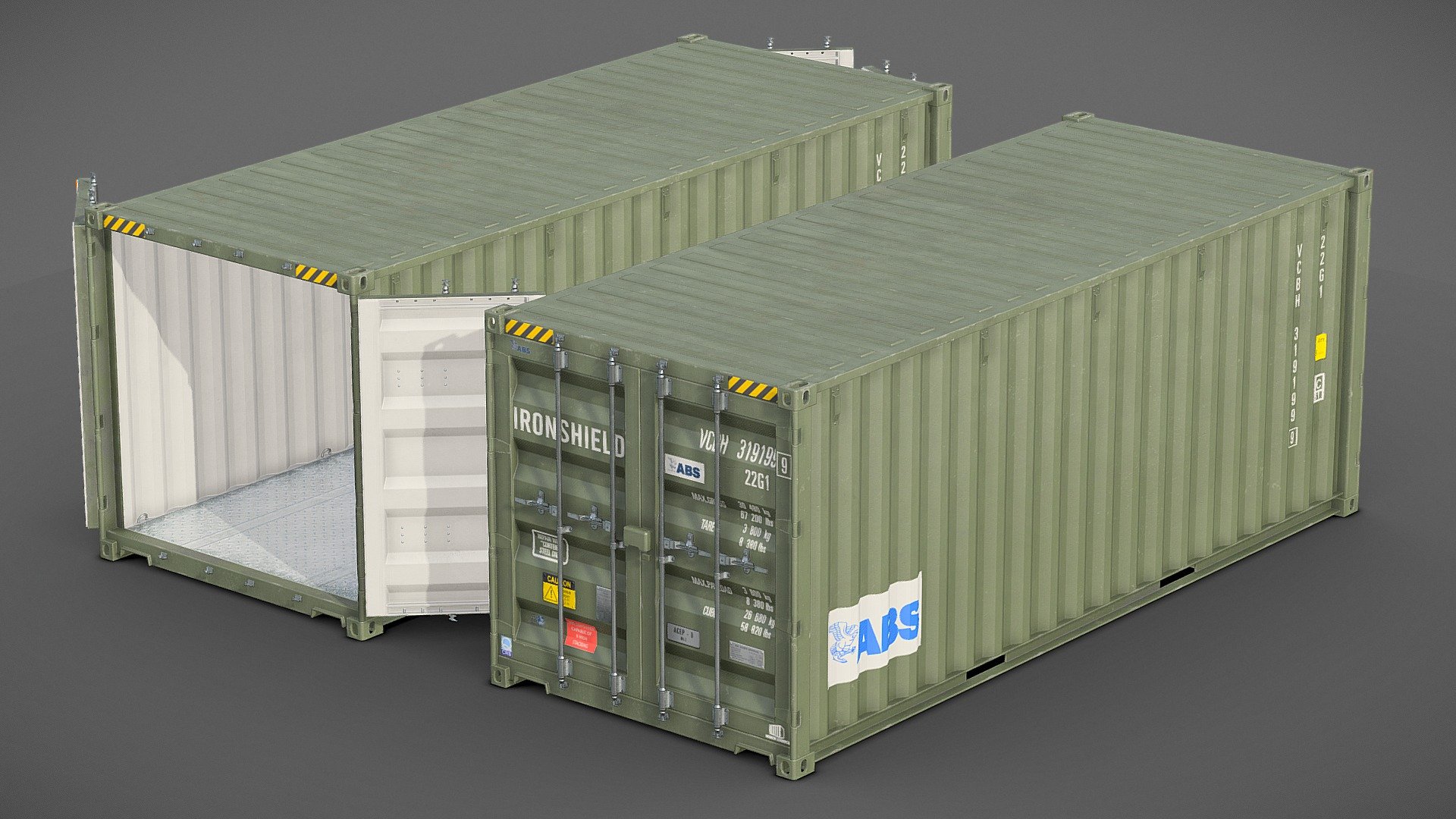 20ft cargo container(Military green) | Fab