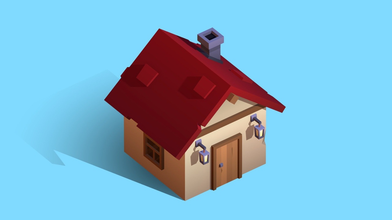Media 1 for listing Stylized Lowpoly House