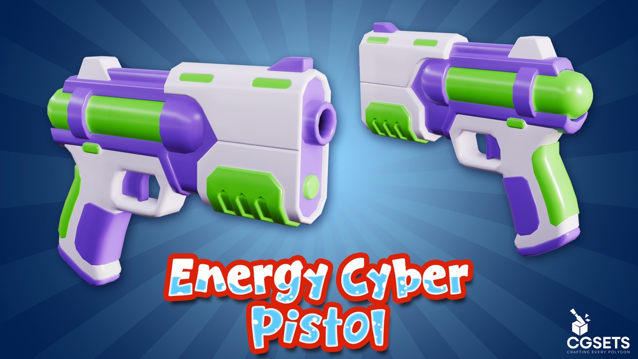 Media 1 for listing Energy Cyber Pistol | Stylized Water Gun