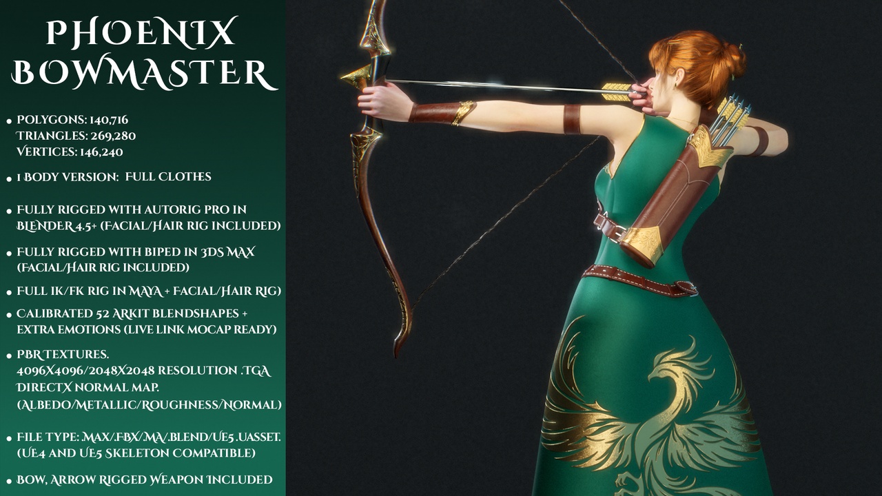 Media 1 for listing Phoenix Bowmaster - Game Ready