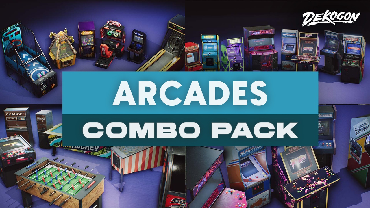 Media 1 for listing Arcade - COMBO Prop Pack (VOL 1-3)