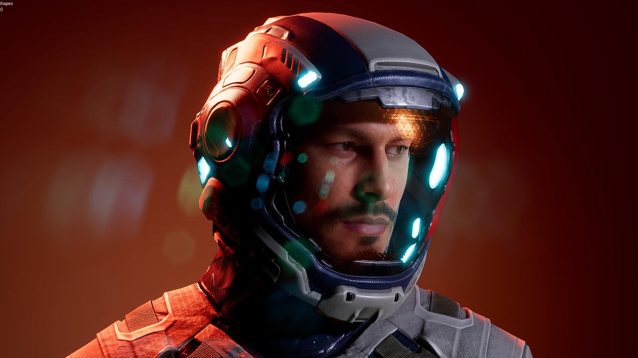 Media 1 for listing Helios Astronaut Suit – Parametric Sci-Fi Outfit for MetaHumans and UE5 Skeleton
