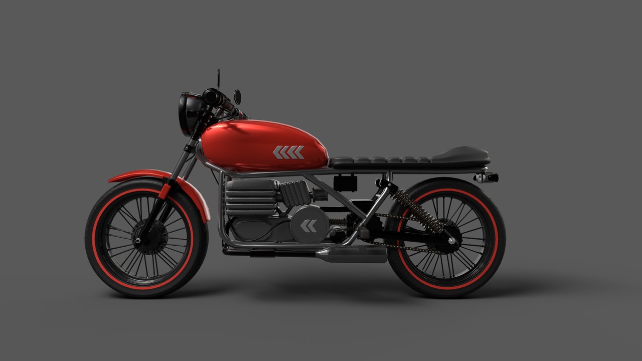 Media 1 for listing Realistic Motorcycle 3D Model Lowpoly