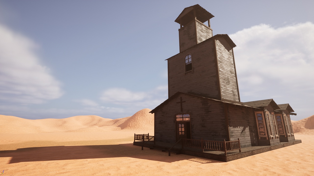 Media 1 for listing Wild West 3D Assets Pack: Church