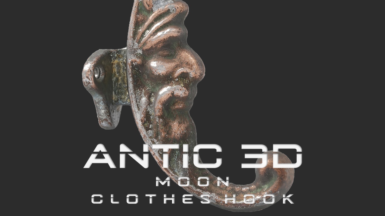 Media 1 for listing Moon Clothes Hook