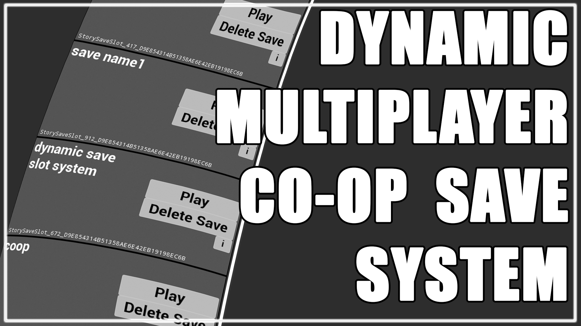 DYNAMIC CO-OP MULTIPLAYER SAVE SYSTEM | Fab