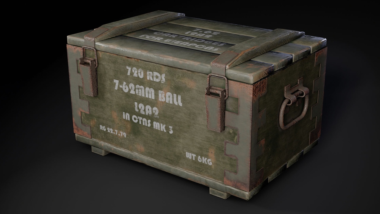 Media 1 for listing Wood Ammo Box Rusty