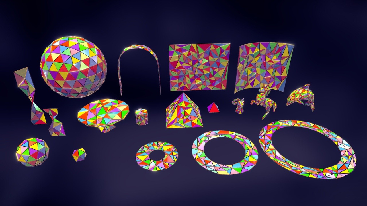 Media 1 for listing Colorful Abstract Geometric Decor and Props