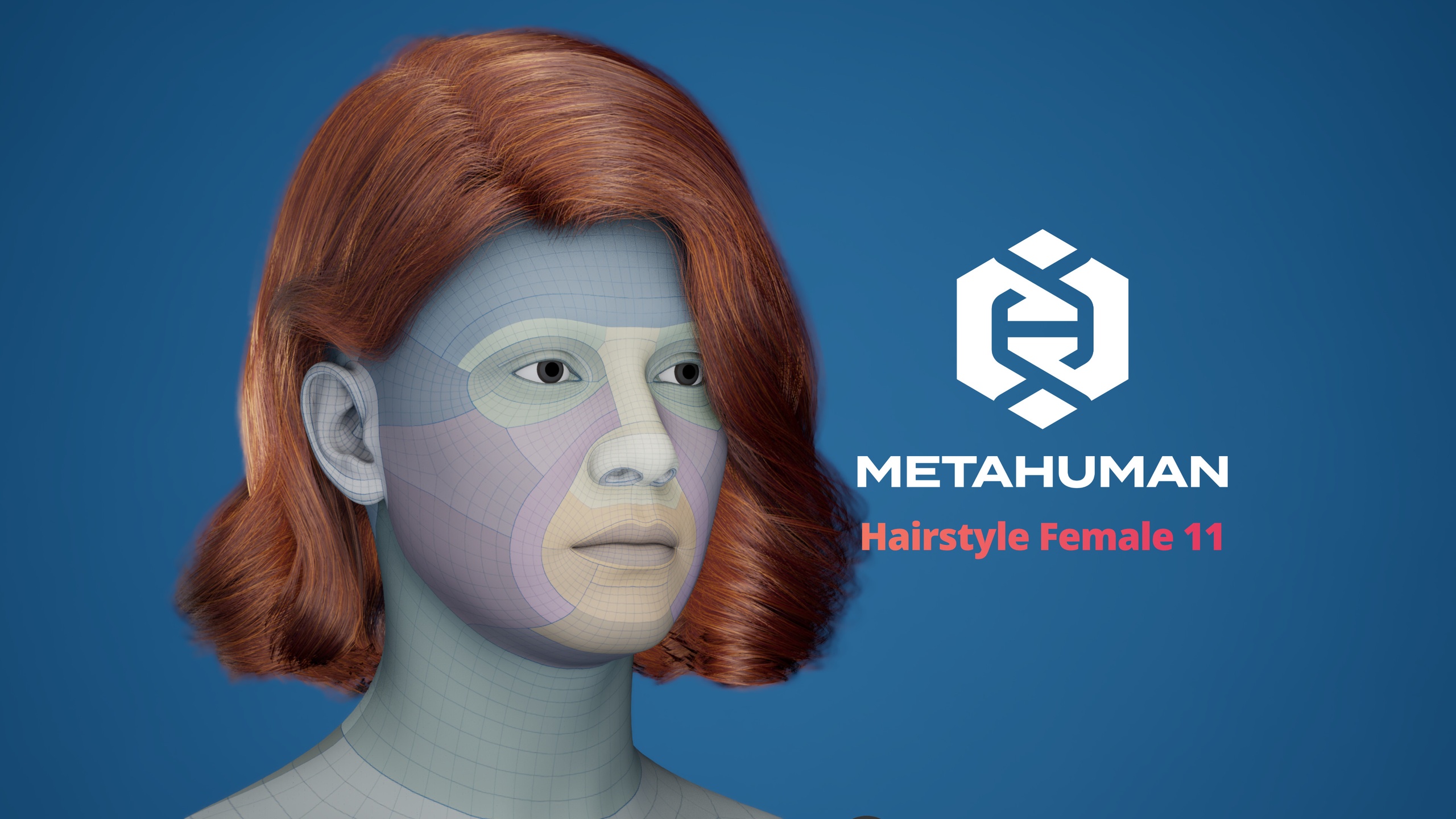 Media 1 for listing MetaHuman Hairstyle Female 11 Groom