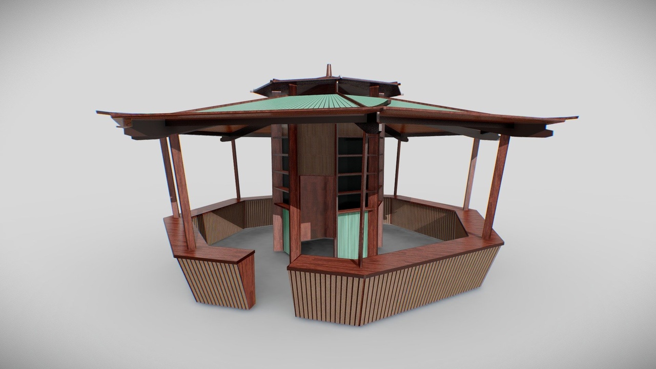 Media 1 for listing M0024 Beach Bar 3d model