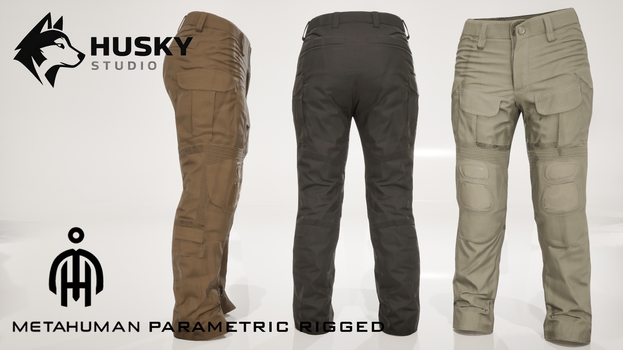 Media 1 for listing Military Tactical pants - 29 - Parametric Rigged - All MetaHumans - Outfit