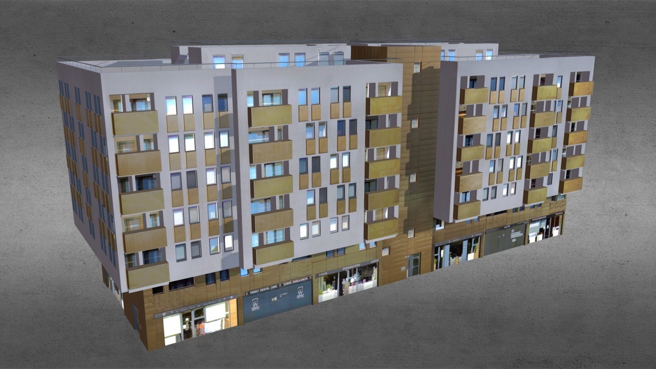 Medium 1 für Eintrag Hotel Accommodation - Low Poly Building