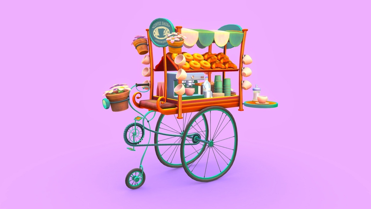 Media 1 for listing Sketchfab Weekly - Coffee - Love Coffee