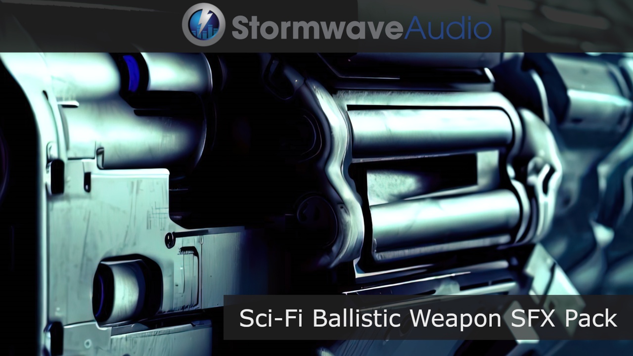 Media 1 for listing Sci-Fi Ballistic Weapon Sound Effects Pack