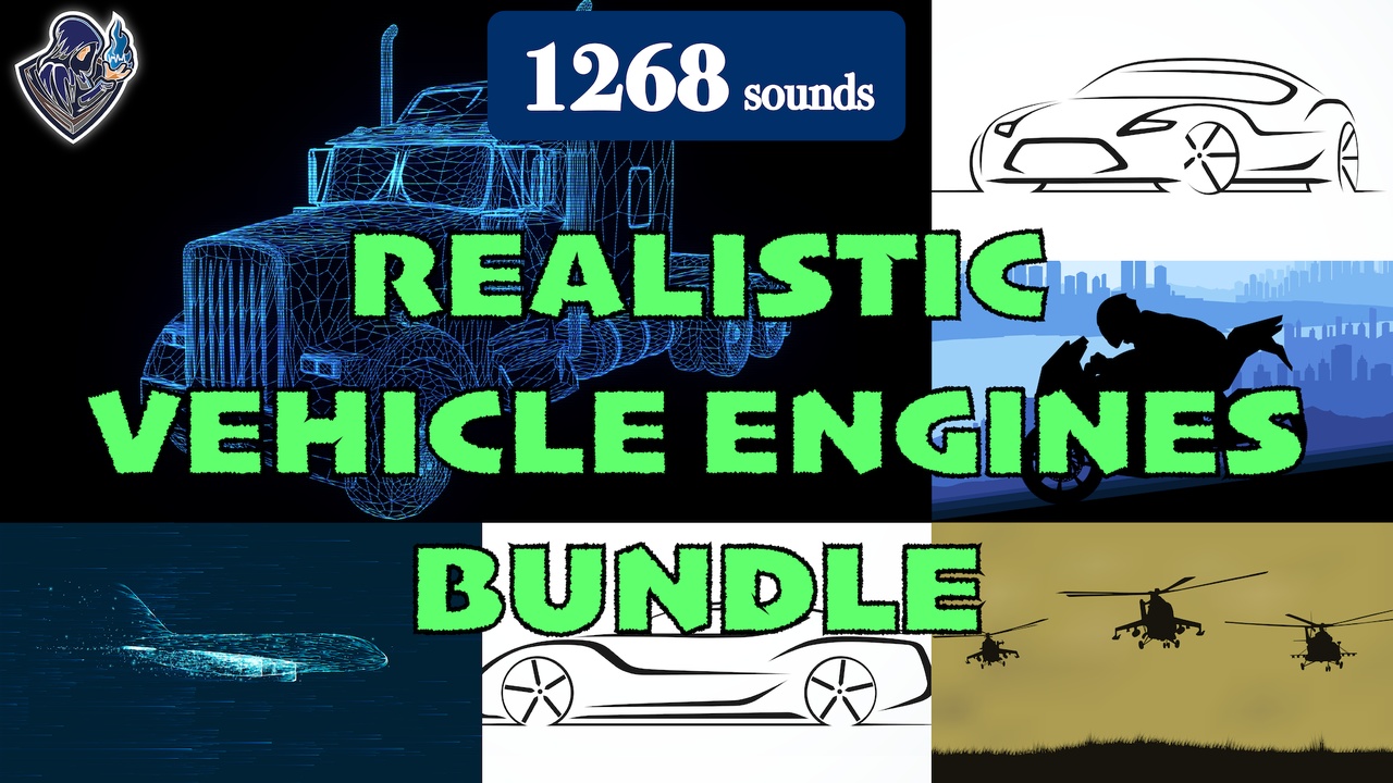Media 1 for listing Realistic Vehicle Engine Sounds Bundle