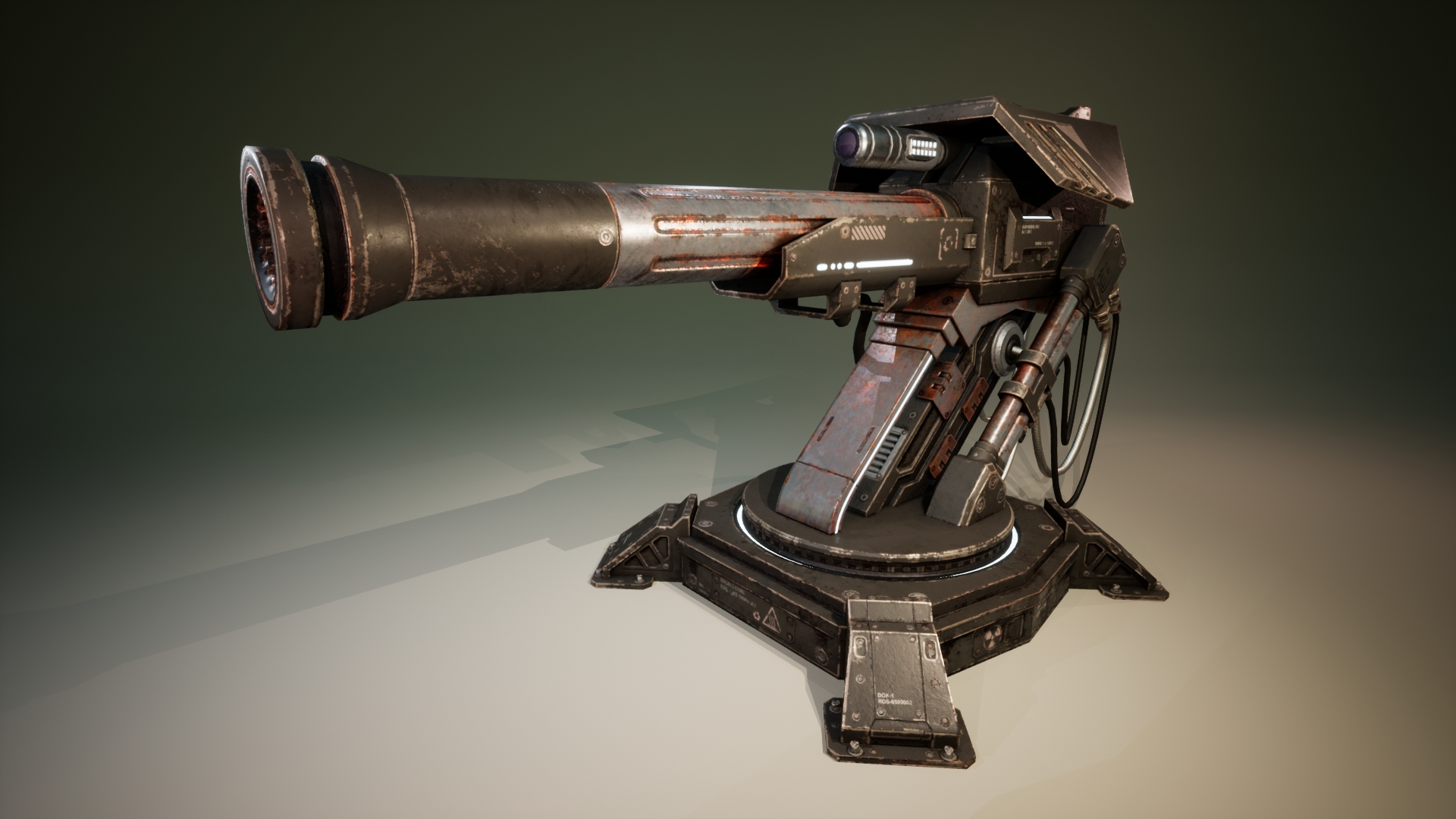 Sci Fi Turret Gun | Fab