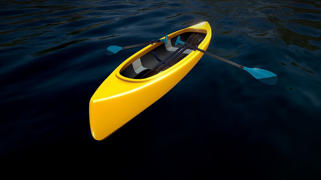 Media 1 for listing Canoe Boat And 2 Types Of Oars