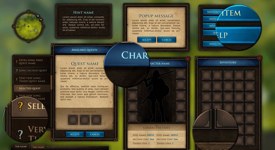 MMORPG UI Kit | Fab