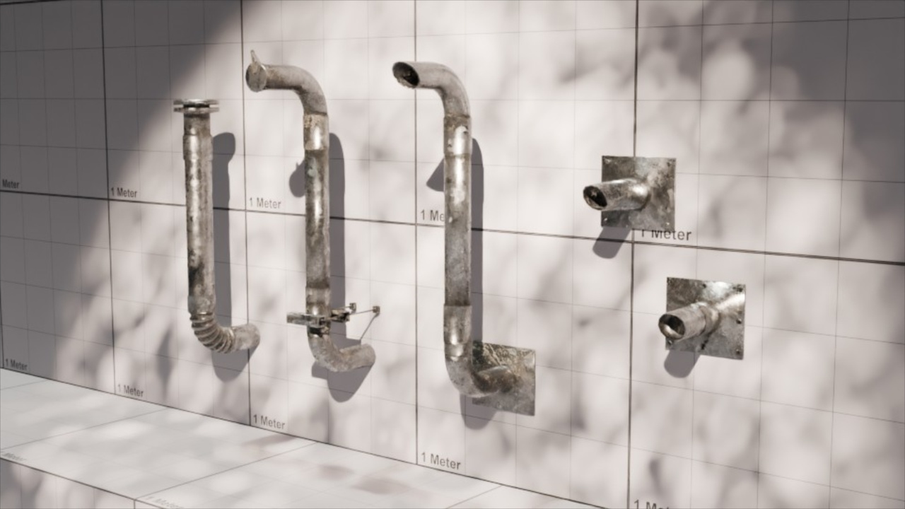 Media 1 for listing exhausts chimney heat funnel vent smokestack 3d asset