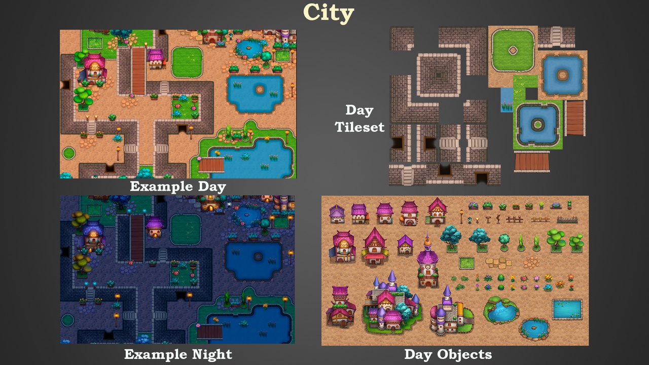 Media 1 for listing 20 Top Down Tilesets (Fantazia Top Down)