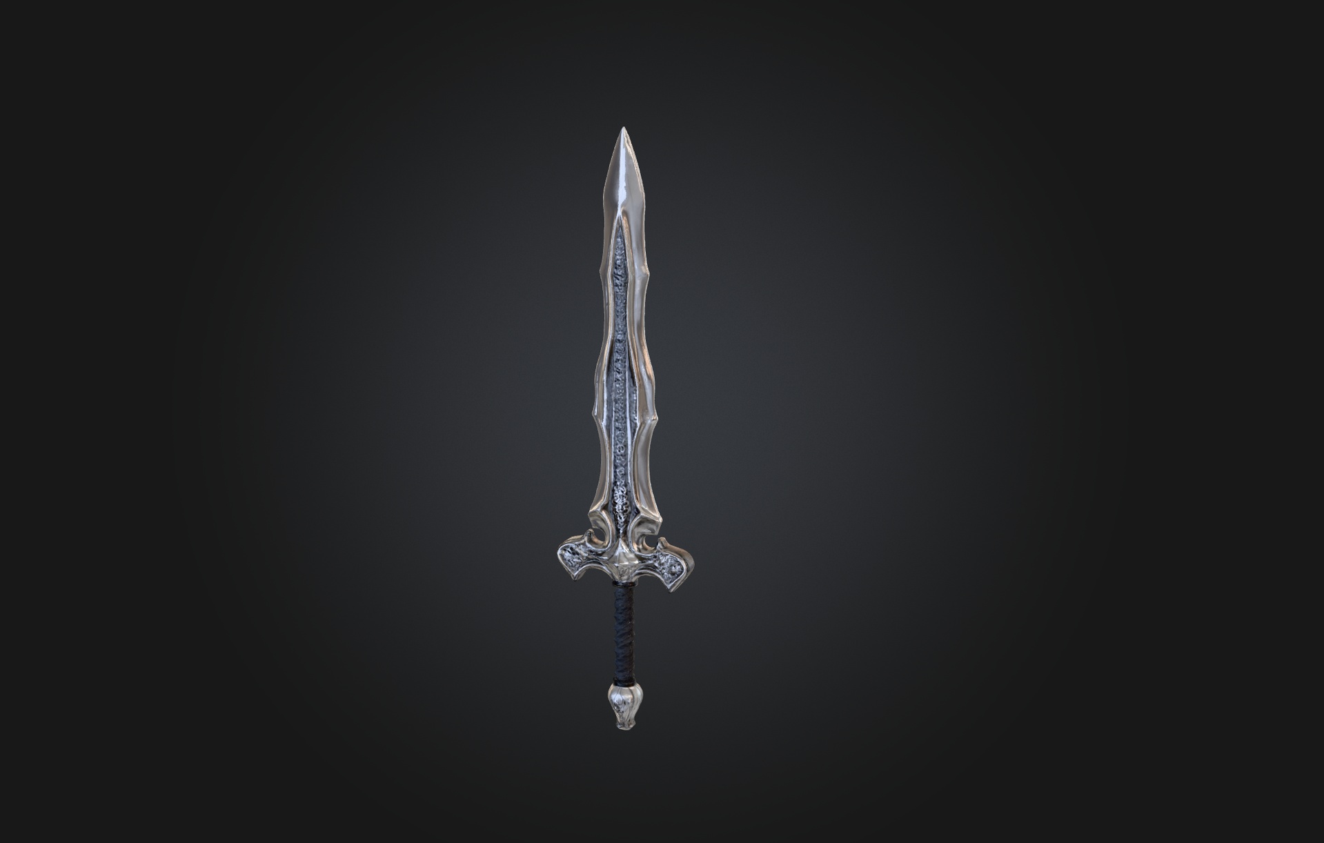 Media 1 for listing Silver Oathblade – Ornate Fantasy Longsword