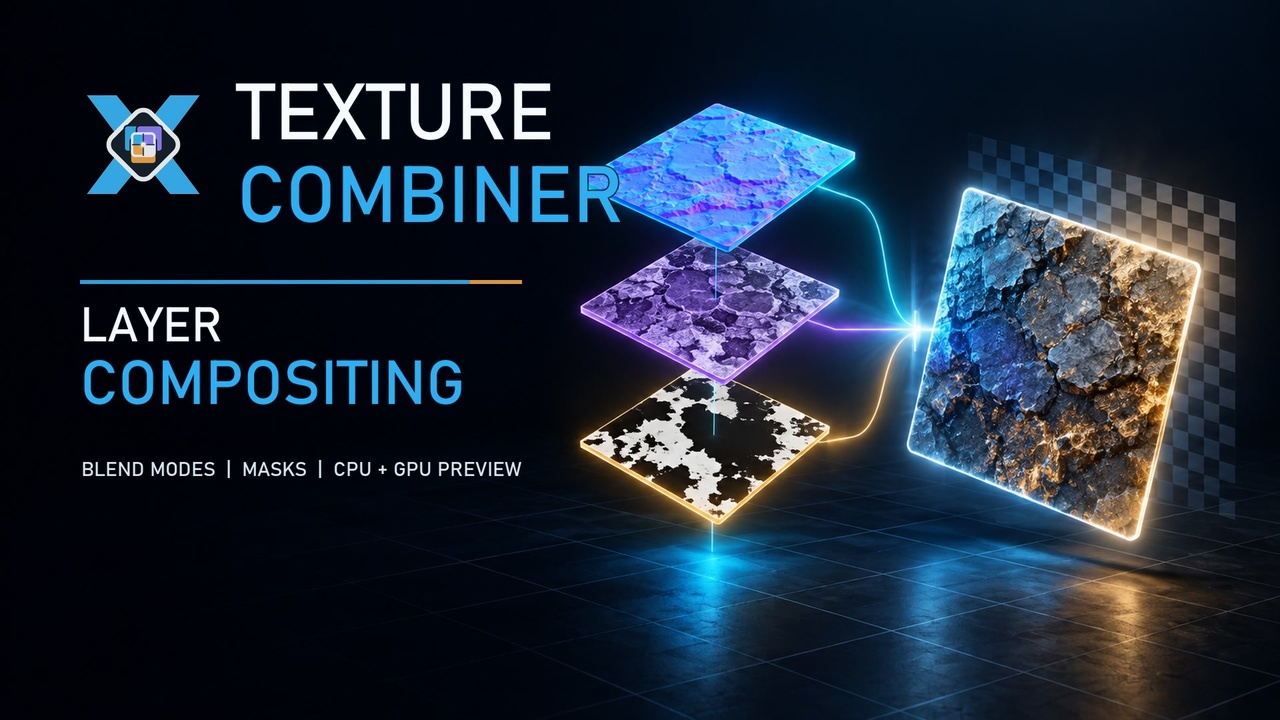 Media 1 for listing Texture Combiner - combine textures & create icons & add text