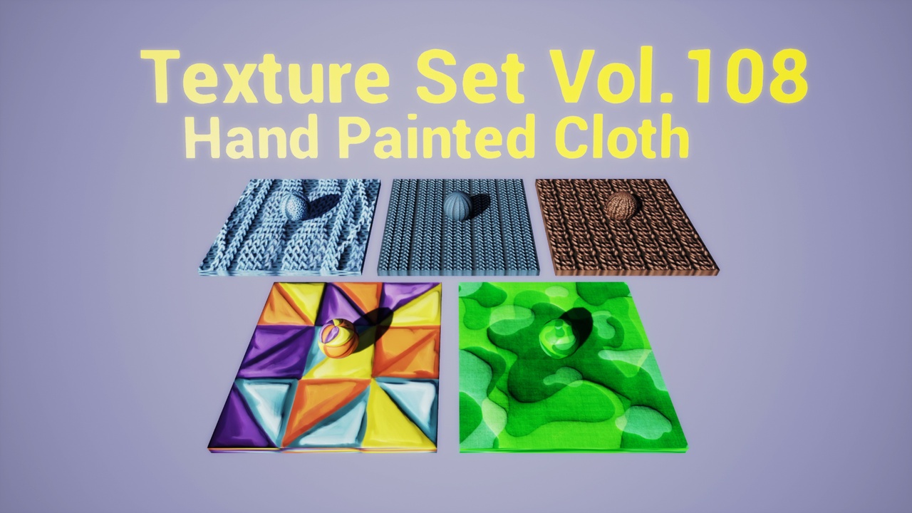 Cloth Fabric Vol.108 - Stylized Game Textures 제품 등록을 위한 미디어 1개