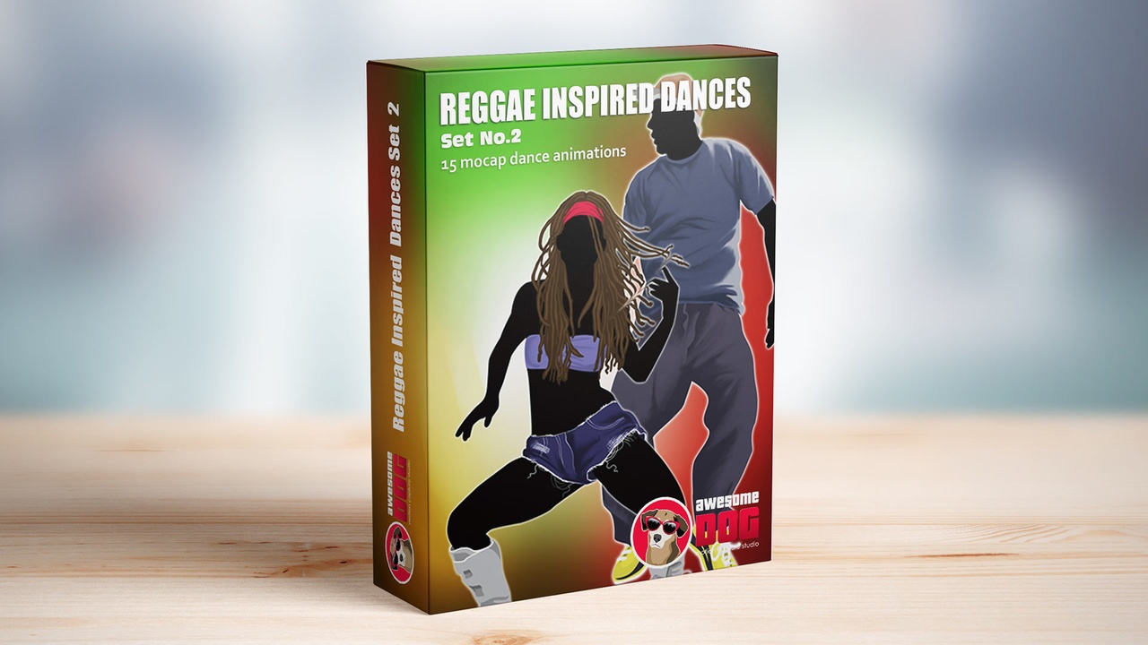 Media 1 for listing Reggae MoCap Dances (Set 2)