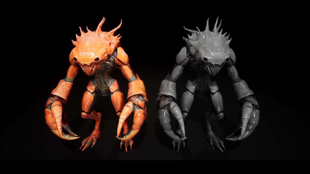 Media 1 for listing Crab Monster 4 | Fantasy Enemy Mutant